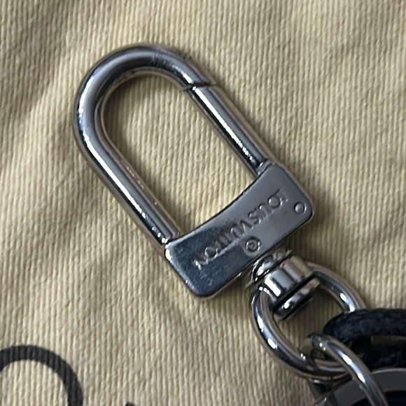 Louis Vuitton Damier Porte Cles black and silver keychain bag charm - Picture 6 of 14